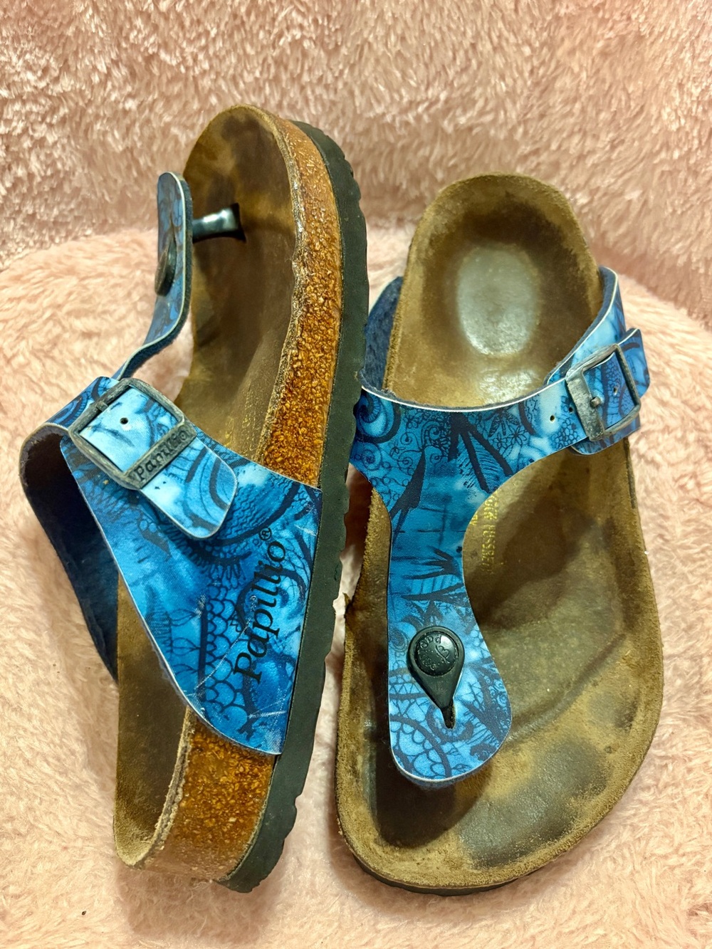 Papillon Birkenstock Fussbett Sandals Blue